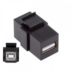 WRIARICH USB2.0 A Female to Type-B Female Extension Keystone Jack Coupler Adapter for Wall Plate Panel USB Cable WRIARICH USB2.0 A Female to Type-B Female Extension Keystone Jack Coupler Adapter for Wall Plate Panel USB Cable