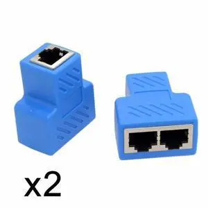 WRIARICH 2pcs STP UTP Cat6 RJ45 8P8C Plug To Dual RJ45 Splitter Network Ethernet Switcher Adapter WRIARICH 2pcs STP UTP Cat6 RJ45 8P8C Plug To Dual RJ45 Splitter Network Ethernet Switcher Adapter