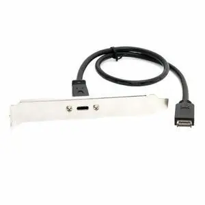 WRIARICH USB 3.1 Front Panel Header to Type-C USB-C Female Extension Cable 40cm with Panel Mount Screw WRIARICH USB 3.1 Front Panel Header to Type-C USB-C Female Extension Cable 40cm with Panel Mount Screw