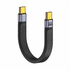WRIARICH 240W Type-C USB-C Male to Male USB4 40Gbps 100W 8K Flat Slim FPC Data Cable for Laptop Phone 13cm WRIARICH 240W Type-C USB-C Male to Male USB4 40Gbps 100W 8K Flat Slim FPC Data Cable for Laptop Phone 13cm