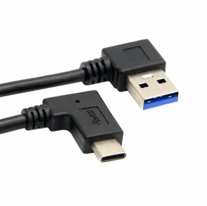 WRIARICH Reversible USB 3.1 USB-C Angled to 90 Degree Right Angled USB 3.0 Cable for Laptop Tablet Phone (30cm) WRIARICH Reversible USB 3.1 USB-C Angled to 90 Degree Right Angled USB 3.0 Cable for Laptop Tablet Phone (30cm)