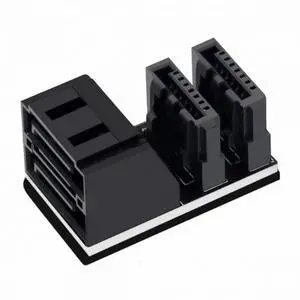 WRIARICH Dual SATA 7Pin Female to 7Pin Male Vertical 90 Degree Angled Adapter Low Profile for Desktops SSD HDD Mainboard Motherboard WRIARICH Dual SATA 7Pin Female to 7Pin Male Vertical 90 Degree Angled Adapter Low Profile for Desktops SSD HDD Mainboard Motherboard
