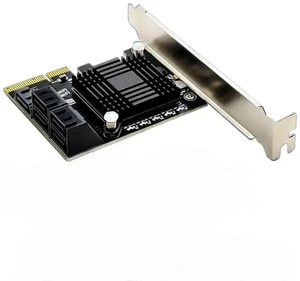 WRIARICH PCIe 3.0 x4 to 5-Port SATA III 6Gbps Expansion Card with JMB585 Chipset, PCI Express SATA 3.0 for SATA HDD SSD Storage Expansion WRIARICH PCIe 3.0 x4 to 5-Port SATA III 6Gbps Expansion Card with JMB585 Chipset, PCI Express SATA 3.0 for SATA HDD SSD Storage Expansion