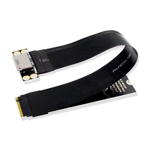 WRIARICH 2280 NGFF PCI-E4.0 M.2 M-key to Oculink SFF-8612 SFF-8611 Host Cable 15cm for NVME U.2 SSD eGPU WRIARICH 2280 NGFF PCI-E4.0 M.2 M-key to Oculink SFF-8612 SFF-8611 Host Cable 15cm for NVME U.2 SSD eGPU
