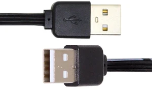 WRIARICH 13cm USB 2.0 Type-A Male to Type-A Male Data Flat Slim FPC Cable for FPV Disk Phone WRIARICH 13cm USB 2.0 Type-A Male to Type-A Male Data Flat Slim FPC Cable for FPV Disk Phone