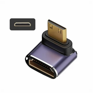 WRIARICH Down Angled Mini HDMI Male to HDMI 2.1 Female UHD Extension Gold Converter Adapter Support 8K 60hz HDTV WRIARICH Down Angled Mini HDMI Male to HDMI 2.1 Female UHD Extension Gold Converter Adapter Support 8K 60hz HDTV