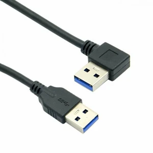 WRIARICH 90 Degree Right Angled USB 3.0 A Type Male to Straight A Type Male Data Cable 40cm WRIARICH 90 Degree Right Angled USB 3.0 A Type Male to Straight A Type Male Data Cable 40cm