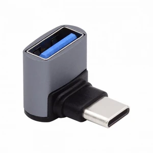 WRIARICH Up Down Angled Type-C USB-C to USB 3.0 Female OTG Adapter 90 Degree for Laptop Tablet Phone WRIARICH Up Down Angled Type-C USB-C to USB 3.0 Female OTG Adapter 90 Degree for Laptop Tablet Phone