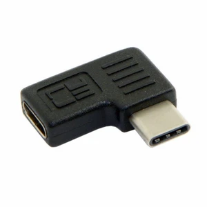 WRIARICH 90 Degree Right Left Angled USB 3.1 Type-C Male to Female Extension Adapter for Laptop Tablet Cell Phone WRIARICH 90 Degree Right Left Angled USB 3.1 Type-C Male to Female Extension Adapter for Laptop Tablet Cell Phone