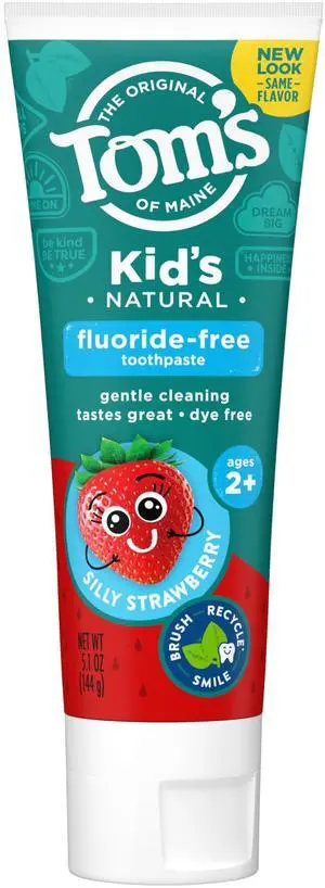 Natural Kid's Fluoride Free Toothpaste, Silly Strawberry, 5.1 oz. (Back in original formula) Natural Kid's Fluoride Free Toothpaste, Silly Strawberry, 5.1 oz. (Back in original formula)