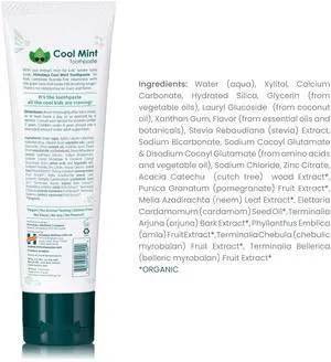 Botanique Kids Cool Mint Toothpaste with xylitol,Gentle Foaming Fluoride Free Kids Toothpaste and Toddler Toothpaste,Vegan Toothpaste Kids for Fresh Daily Plaque Care, SLS Free (Pack of 2) Botanique Kids Cool Mint Toothpaste with xylitol,Gentle Foaming Fluoride Free Kids Toothpaste and Toddler Toothpaste,Vegan Toothpaste Kids for Fresh Daily Plaque Care, SLS Free (Pack of 2)