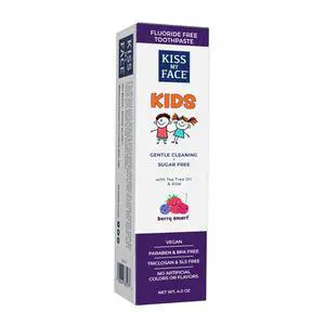 Kids Toothpaste Fluoride Free, Natural Berry Flavor, Gentle Cleaning for Childrens Teeth & Gums Vegan, Sugar Free, SLS Free, No Artificial Colors or Flavors, with Xylitol 4 oz Kids Toothpaste Fluoride Free, Natural Berry Flavor, Gentle Cleaning for Childrens Teeth & Gums Vegan, Sugar Free, SLS Free, No Artificial Colors or Flavors, with Xylitol 4 oz