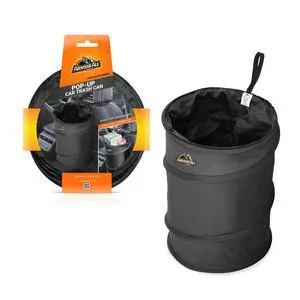 Car Trash Can, 3.3 Gallon Pop-Up Garbage Bin, Waterproof, Loop for Hanging, Velcro Base, Washable, Metal Frame, Portable Collapsible Design for Easy Storage, 12 Inch High x 9 Inch Wide Car Trash Can, 3.3 Gallon Pop-Up Garbage Bin, Waterproof, Loop for Hanging, Velcro Base, Washable, Metal Frame, Portable Collapsible Design for Easy Storage, 12 Inch High x 9 Inch Wide