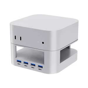 VOOPII Mac mini M4 Docking Station for Mac mini M4 / M4 Pro, USB-C Hub with 4 USB-A High-Speed Data Ports, Aluminum Stand Dock with Cooling & Power Button Access (KM28-Pro) VOOPII Mac mini M4 Docking Station for Mac mini M4 / M4 Pro, USB-C Hub with 4 USB-A High-Speed Data Ports, Aluminum Stand Dock with Cooling & Power Button Access (KM28-Pro)