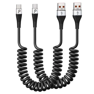USB Type C Cable Fast Charging 2Pack 5ft Coiled USB A to USB C Charge Cable | for Android Auto Charging Cord Compatible with iPhone 17/16/15/Plus/Pro/Samsung Galaxy S20 S10 and More USB C Devices USB Type C Cable Fast Charging 2Pack 5ft Coiled USB A to USB C Charge Cable | for Android Auto Charging Cord Compatible with iPhone 17/16/15/Plus/Pro/Samsung Galaxy S20 S10 and More USB C Devices