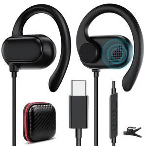 USB Type C Headphone Open Ear Adjustable Over Ear Hook Headset School Kid Corded Earphone Laptop Wired Earbuds for iPhone 17 Pro Max 16 16e 15/Samsung A17 S25 S24 Flip/Android for iPad A16/Pixel 10 9a USB Type C Headphone Open Ear Adjustable Over Ear Hook Headset School Kid Corded Earphone Laptop Wired Earbuds for iPhone 17 Pro Max 16 16e 15/Samsung A17 S25 S24 Flip/Android for iPad A16/Pixel 10 9a