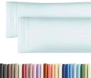 Body Pillowcases Set of 2-20x54 Long Body Pillow Case - Soft Body Pillow Cover for Sleeping & Side Sleepers - Comfy, Breathable & Wrinkle Free - Machine Washable w/Envelope Enclosure (Ice Blue) Body Pillowcases Set of 2-20x54 Long Body Pillow Case - Soft Body Pillow Cover for Sleeping & Side Sleepers - Comfy, Breathable & Wrinkle Free - Machine Washable w/Envelope Enclosure (Ice Blue)