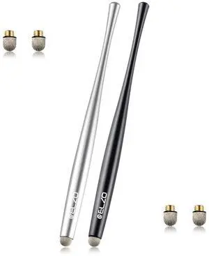 Stylus Pen Combo Universal Capacitive Touch Screen 2 Packs with 4 Replacement Fiber Fine Tips for Tablet iPad, iPhone, Samsung, Microsoft Surface Pro, HTC, Sony and More Android Phones Stylus Pen Combo Universal Capacitive Touch Screen 2 Packs with 4 Replacement Fiber Fine Tips for Tablet iPad, iPhone, Samsung, Microsoft Surface Pro, HTC, Sony and More Android Phones