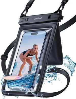 Double Pocket Waterproof Phone Pouch - IPX8 Dry Bag - Privacy Storage for Card & Key - Cruise Ship, Beach Essentials for iPhone 17 16 15 14 13 Pro Max, Galaxy S25, for Bulky Cases up to 7.5" Double Pocket Waterproof Phone Pouch - IPX8 Dry Bag - Privacy Storage for Card & Key - Cruise Ship, Beach Essentials for iPhone 17 16 15 14 13 Pro Max, Galaxy S25, for Bulky Cases up to 7.5"