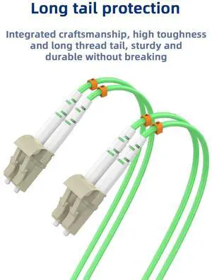 OM5 Fiber Calbe LC to LC Fiber Patch Cable,Multimode Fiber Optic Cable,Duplex LSZH Optical Patch Cord for Transceiver/Networking,50/125µm,10/40/100Gb(1Meters 3.3ft) OM5 Fiber Calbe LC to LC Fiber Patch Cable,Multimode Fiber Optic Cable,Duplex LSZH Optical Patch Cord for Transceiver/Networking,50/125µm,10/40/100Gb(1Meters 3.3ft)
