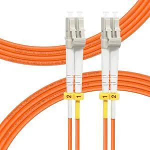 - 5M/16ft OM1 LC to LC Fiber Patch Cable, Length Options: 0.2m-100m, 1GB Duplex 62.5/125um Multimode Fiber Optic Cable Cord LSZH 5Meter(16ft) - 5M/16ft OM1 LC to LC Fiber Patch Cable, Length Options: 0.2m-100m, 1GB Duplex 62.5/125um Multimode Fiber Optic Cable Cord LSZH 5Meter(16ft)