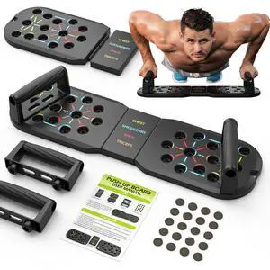Push Up Board, Portable Pushup Board for Men, Foldable Push Up Bar Push Up Board, Portable Pushup Board for Men, Foldable Push Up Bar