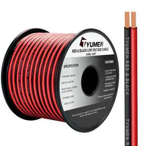 100FT 12/2 Gauge 2pin 2 Color Red Black Cable Hookup Electrical Wire LED Strips Extension Wire 12V/24V DC Cable, 12AWG Flexible Wire Extension Cord for LED Ribbon Lamp Tape Lighting 100FT 12/2 Gauge 2pin 2 Color Red Black Cable Hookup Electrical Wire LED Strips Extension Wire 12V/24V DC Cable, 12AWG Flexible Wire Extension Cord for LED Ribbon Lamp Tape Lighting