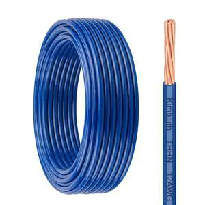 THHN Wire 12 Gauge 25 FT Stranded Copper Wire, 12 AWG Copper Wire Rated up to 600V Building Wire Nylon Jacket for Residential, CNC, Ground, Industrial (12 Gauge, Blue) THHN Wire 12 Gauge 25 FT Stranded Copper Wire, 12 AWG Copper Wire Rated up to 600V Building Wire Nylon Jacket for Residential, CNC, Ground, Industrial (12 Gauge, Blue)