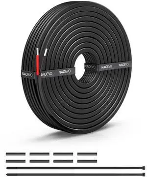 18 Gauge Wire 2 Conductor Electrical Wire, 18 AWG Stranded PVC Cord, 12V Low Voltage/Tinned Copper/Flexible Cable for Automotive Wiring, Lamp Cord, Marine Cable (15FT) 18 Gauge Wire 2 Conductor Electrical Wire, 18 AWG Stranded PVC Cord, 12V Low Voltage/Tinned Copper/Flexible Cable for Automotive Wiring, Lamp Cord, Marine Cable (15FT)
