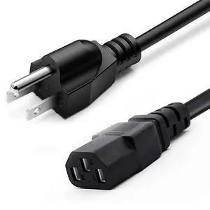 3 Prong AC Power Cable 1.5m, 5 Feet 125 Volts 10 Amps Power Cord 3 Prong AC Power Cable 1.5m, 5 Feet 125 Volts 10 Amps Power Cord