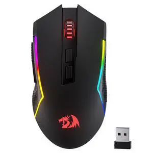 M693 LIT Wireless Gaming Mouse, 12800 DPI Mice w/ 3-Mode Connection, BT & 2.4G Wireless, 7 Macro Buttons, Reliable Power Capacity for PC/Mac/Laptop M693 LIT Wireless Gaming Mouse, 12800 DPI Mice w/ 3-Mode Connection, BT & 2.4G Wireless, 7 Macro Buttons, Reliable Power Capacity for PC/Mac/Laptop