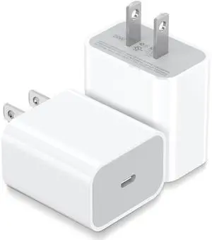 2 Pack 20W USB C Charger Block, Type C Fast Charging Wall Charger Power Adapter Brick Cube for iPhone 17/Pro/Pro Max/17 Air/ 16/16 Pro/16 Pro Max/15/Plus/Pro/Pro Max (White) 2 Pack 20W USB C Charger Block, Type C Fast Charging Wall Charger Power Adapter Brick Cube for iPhone 17/Pro/Pro Max/17 Air/ 16/16 Pro/16 Pro Max/15/Plus/Pro/Pro Max (White)