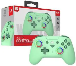 TOPWOLF Switch Bluetooth Game Controller Suitable for Pc/Steam Switch2 Wireless Controller, RGB, Lighting,6-Axis,TURBO Button, Green TOPWOLF Switch Bluetooth Game Controller Suitable for Pc/Steam Switch2 Wireless Controller, RGB, Lighting,6-Axis,TURBO Button, Green