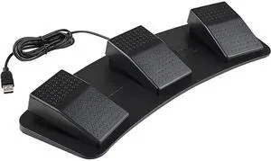 TOPWOLF USB Foot Switch for Gaming - HID Programmable 3-Pedal, Anti-Slip Heavy Duty, MMO Macro Controller for PC, Keyboard, FPS & Game Assistant 3-Pedal TOPWOLF USB Foot Switch for Gaming - HID Programmable 3-Pedal, Anti-Slip Heavy Duty, MMO Macro Controller for PC, Keyboard, FPS & Game Assistant 3-Pedal