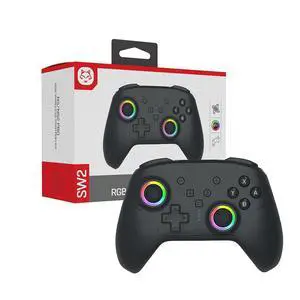 TOPWOLF RGB Wireless Controller for Switch 2 / Switch Lite / PC / Android / iOS 7Color LED, C Button GameChat, MKey Macro, 4Level Vibration, Turbo & 9Axis Gyro, 600mAh Battery, TypeC TOPWOLF RGB Wireless Controller for Switch 2 / Switch Lite / PC / Android / iOS 7Color LED, C Button GameChat, MKey Macro, 4Level Vibration, Turbo & 9Axis Gyro, 600mAh Battery, TypeC