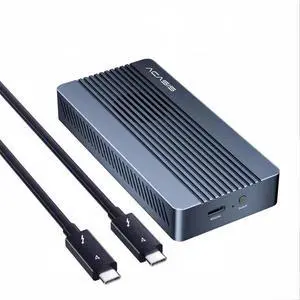 ACASIS 40Gbps M.2 NVMe SSD Enclosure with Cooling Fan, Aluminum USB4 External Hard Drive Case Compatible with Thunderbolt 4/3, Supports 8TB 2280 NVMe SSD for MacBook PC Gaming ACASIS 40Gbps M.2 NVMe SSD Enclosure with Cooling Fan, Aluminum USB4 External Hard Drive Case Compatible with Thunderbolt 4/3, Supports 8TB 2280 NVMe SSD for MacBook PC Gaming