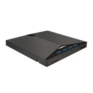 7in1 USB 3.0 & TypeC External DVD Drive Portable CD/DVD Burner Reader Writer with SD/TF Card Slots, 2 USB Ports, 2 TypeC Ports, PlugandPlay, Silent 30dB Operation, Compatible with Laptop, PC, 7in1 USB 3.0 & TypeC External DVD Drive Portable CD/DVD Burner Reader Writer with SD/TF Card Slots, 2 USB Ports, 2 TypeC Ports, PlugandPlay, Silent 30dB Operation, Compatible with Laptop, PC,