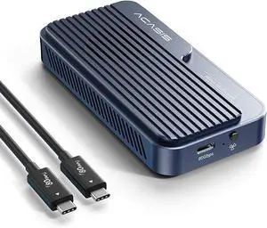 UACASIS 80Gbps M.2 NVMe SSD Enclosure with Thunderbolt 5 & USB4 V2.0 6000 MB/s for PCIe 5.0 SSD, Active Smart Cooling Fan, JHL9480 Advanced Chip, Aluminum Tool-Free Case for Gamers & Professionals UACASIS 80Gbps M.2 NVMe SSD Enclosure with Thunderbolt 5 & USB4 V2.0 6000 MB/s for PCIe 5.0 SSD, Active Smart Cooling Fan, JHL9480 Advanced Chip, Aluminum Tool-Free Case for Gamers & Professionals