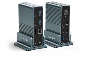 ACASIS 15-in-1 USB C Docking Station Dual Monitor - 2xHDMI+DP, 2xUSB-C 10Gbps, 3xUSB-A 5Gbps, SD/TF, 100W PD, Ethernet for Windows/MacOS ACASIS 15-in-1 USB C Docking Station Dual Monitor - 2xHDMI+DP, 2xUSB-C 10Gbps, 3xUSB-A 5Gbps, SD/TF, 100W PD, Ethernet for Windows/MacOS