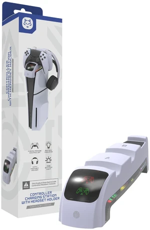 TOPWOLF Charging Dock for PS5 Slim & PS5 Edge Controllers, Dual Contact Charging Station with LED Indicator, Type-C 5V/2A, 2.5H Fast Charge, Touch Light Modes, Desk or Console Top Mount TOPWOLF Charging Dock for PS5 Slim & PS5 Edge Controllers, Dual Contact Charging Station with LED Indicator, Type-C 5V/2A, 2.5H Fast Charge, Touch Light Modes, Desk or Console Top Mount