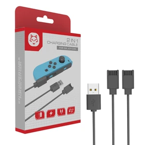 TOPWOLF 2 in 1 Switch Joy-Con Charging Cable, 2.5m Extra Long USB Charging Cord for Left & Right Joy-Con, Play & Charge Compatible with Original & Third-Party Joy-Con TOPWOLF 2 in 1 Switch Joy-Con Charging Cable, 2.5m Extra Long USB Charging Cord for Left & Right Joy-Con, Play & Charge Compatible with Original & Third-Party Joy-Con
