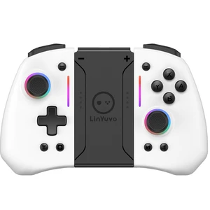 LinYuvo Wireless Left & Right Controller for Switch/OLED, RGB Light, 6-Axis Motion, Turbo & Back Keys, Wake-Up, Bluetooth Joy Pad Replacement white LinYuvo Wireless Left & Right Controller for Switch/OLED, RGB Light, 6-Axis Motion, Turbo & Back Keys, Wake-Up, Bluetooth Joy Pad Replacement white