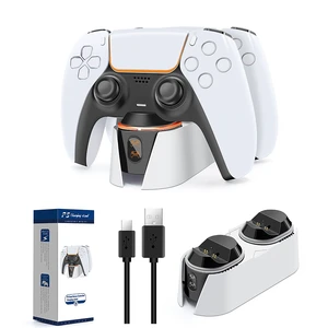 PS5 Controller Charging Dock, Dual Touch Charging Station for DualSense Controllers, Fast Charger with Type-C Cable, LED Breathing Light, Overvoltage Protection PS5 Controller Charging Dock, Dual Touch Charging Station for DualSense Controllers, Fast Charger with Type-C Cable, LED Breathing Light, Overvoltage Protection