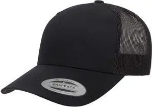 Men's YP Classics Retro Trucker Hat, Black, One Size Men's YP Classics Retro Trucker Hat, Black, One Size