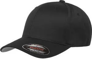 Men's Wooly Combed Twill Fitted Baseball Cap, Black, Large-X-Large Men's Wooly Combed Twill Fitted Baseball Cap, Black, Large-X-Large