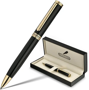 Luxury Gel Pen with 24K Gold Finish, Black Piano Lacquer, Luxury Grade Craftsmanship, Best Pen Gift Set for Men and Women, Professional, Executive, Office, Retractable Nice Pens Luxury Gel Pen with 24K Gold Finish, Black Piano Lacquer, Luxury Grade Craftsmanship, Best Pen Gift Set for Men and Women, Professional, Executive, Office, Retractable Nice Pens