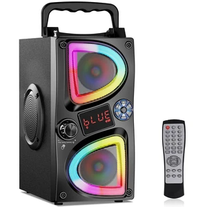 Bluetooth Speaker, 60W(Peak) Wireless Portable Small Home Party Speakers with Double Subwoofer Deep Bass, Radio, Lights, 80dB Loud Stereo Sound Boombox for Outdoor Camping Gifts Bluetooth Speaker, 60W(Peak) Wireless Portable Small Home Party Speakers with Double Subwoofer Deep Bass, Radio, Lights, 80dB Loud Stereo Sound Boombox for Outdoor Camping Gifts