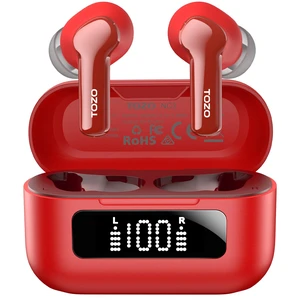 Hybrid Active Noise Cancelling in Ear Wireless Earbuds, 68H Playtime 6 Mics AI Clear Calls, LED Display, 32 Preset EQs App, Bluetooth 5.3 Headphones, IPX8 Waterproof, Comfort Fit Ear Buds Red Hybrid Active Noise Cancelling in Ear Wireless Earbuds, 68H Playtime 6 Mics AI Clear Calls, LED Display, 32 Preset EQs App, Bluetooth 5.3 Headphones, IPX8 Waterproof, Comfort Fit Ear Buds Red