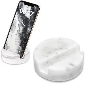 Marble Phone Stand for Desk - Cell Phone Holder for Nightstand Office Decor Telephone Boho White Marble Kitchen Accessories Marble Phone Stand for Desk - Cell Phone Holder for Nightstand Office Decor Telephone Boho White Marble Kitchen Accessories