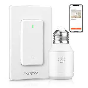 Remote Control Light Socket with Wifi(2.4G Only), Smart WiFi & Bluetooth & RF433 E26 E27 Light Bulb Adapter & Wireless Wall Switch, Remote and APP Control, Voice Control with Alexa and Google Remote Control Light Socket with Wifi(2.4G Only), Smart WiFi & Bluetooth & RF433 E26 E27 Light Bulb Adapter & Wireless Wall Switch, Remote and APP Control, Voice Control with Alexa and Google